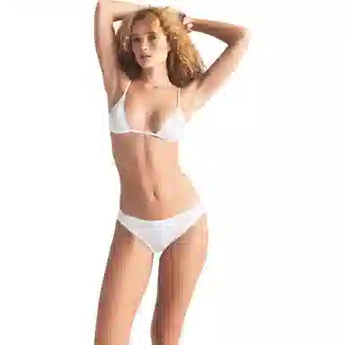 SKIMS Pointelle Triangle Bralette Snow