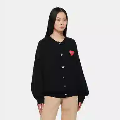 CDG Play Heart Logo Knit Sweater