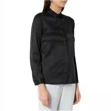 Emporio Armani FW21 Black Silk Shirt