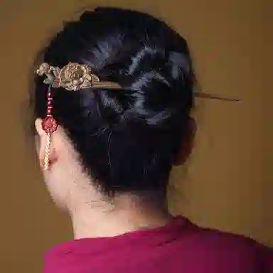 書卓 【如意凤凰】 婚嫁 古典优雅 传统手工 国风潮流 名贵木材 自带香气 原创设计 保真小叶桢楠 楠木 木梳发簪套装 男女同款情侣款