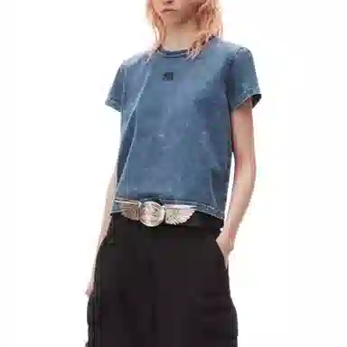 Alexander Wang FW24 Acid Wash Black Ice Tee