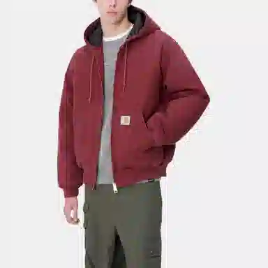 Carhartt WIP Kangaroo Pocket Hoodie Jacket Red