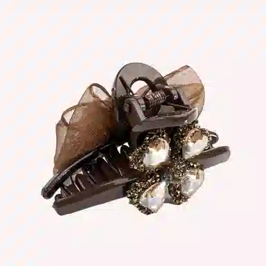 卡铂雅 小众设计港风气质复古镶钻极简高级感 发夹 女款