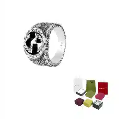Gucci Interlocking G Silver Ring