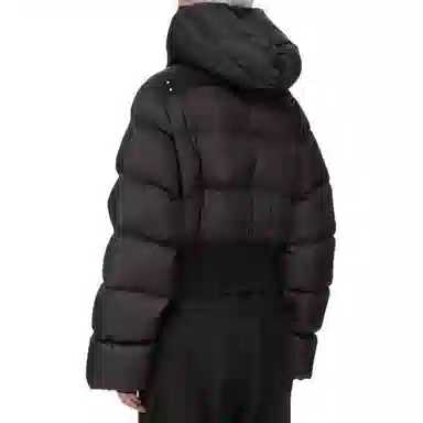 RICK OWENS RO Zip Hoodie Down Jacket Women