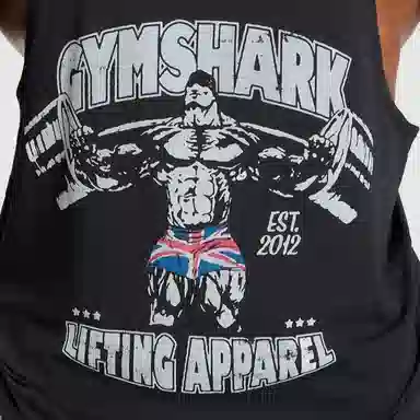 GYMSHARK Stringer Black