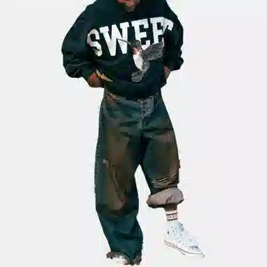 Drew House Sweet Boxy Crewneck Black