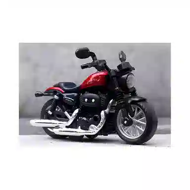 乐乐鱼 摩托车 合金 成品模型