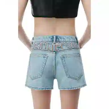Alexander Wang High Rise Shorty Denim
