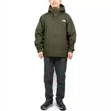 The North Face Logo Hoodie Jacket Green