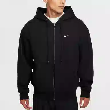 Nike Solo Swoosh Hoodie Jacket Black