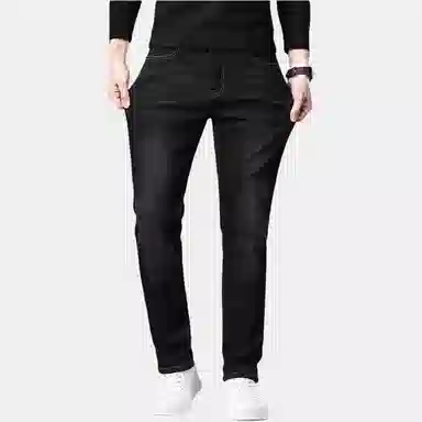 太子龍 时尚修身中腰牛仔裤 男款