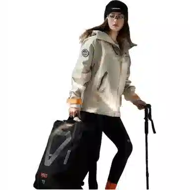 Monster Guardians Hoodie Jacket Khaki Women