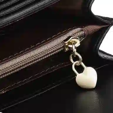 歌若拉 三折多卡位 经典十字纹牛皮 长款钱夹钱包 女款 多色