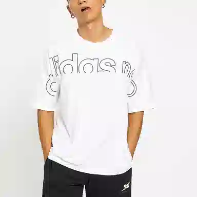 adidas Neo Printed Crew Neck T-Shirt White