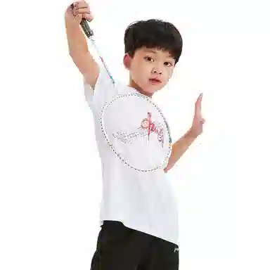 大童 李宁儿童 时尚舒适透气休闲运动套装