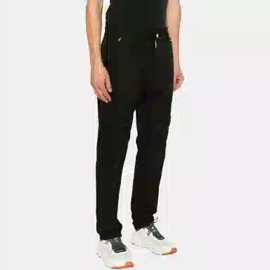 Stone Island Slim Logo Zip Pants Black