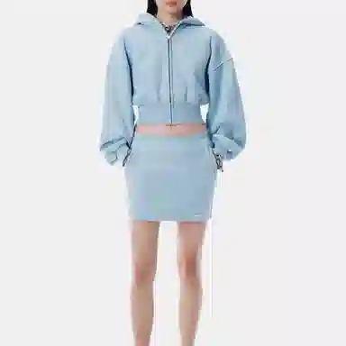 Alexander Wang SS25 Hoodie Light Blue
