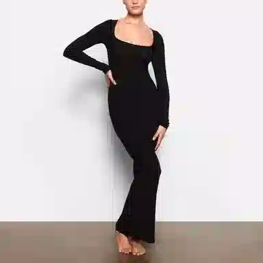 SKIMS SOFT LOUNGE LONG SLEEVE DRESS