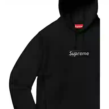 Supreme x Swarovski SS19 BOGO Hoodie Black