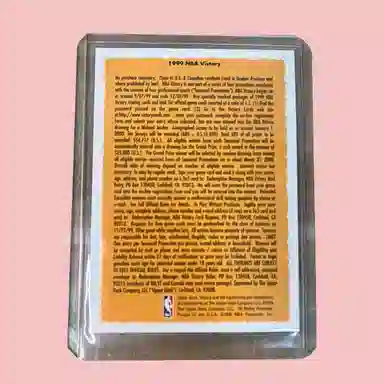 Upper Deck 1999UD Victory Michael Jordan