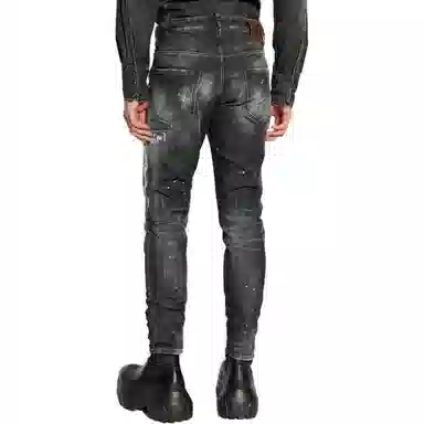 DSQUARED2 Slim Fit Distressed Jeans Black