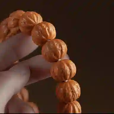 阿七 国风京八棱   精雕时来运转佛珠 盘玩小众素珠新中式复古的精致文玩#好运 猴头核桃 手串 男女同款情侣款