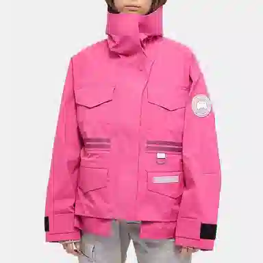 Canada Goose FW22 Logo Hoodie Jacket Pink