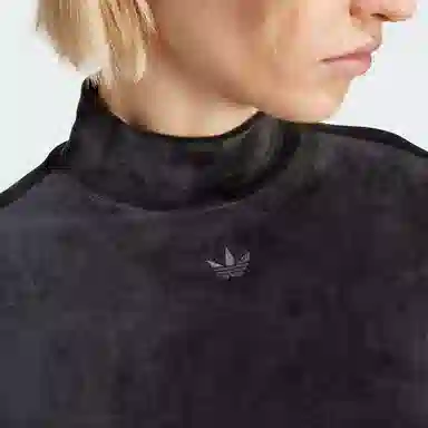 adidas originals Velvet Crop Top LogoT