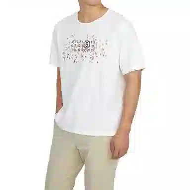 MM6 Maison Margiela Logo Print T-Shirt White