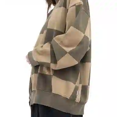 Stussy FW21 Blur Checker Fleece Mock Neck