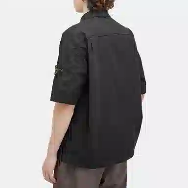 Stone Island FW24 Black Short Sleeve Shirt