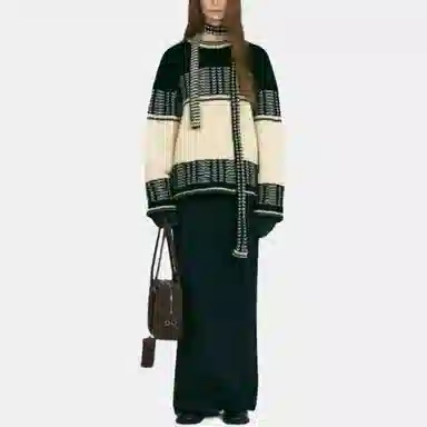 LOW CLASSIC FW25 JACQUARD KNIT SWEATER