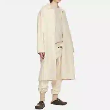 Fear of God Essentials Long Coat Eggshell