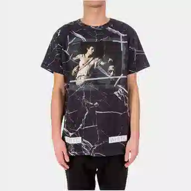 OFF-WHITE Marble Print T-Shirt