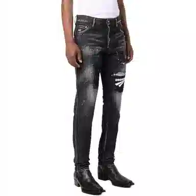 DSQUARED2 FW21 Distressed Patch Jeans