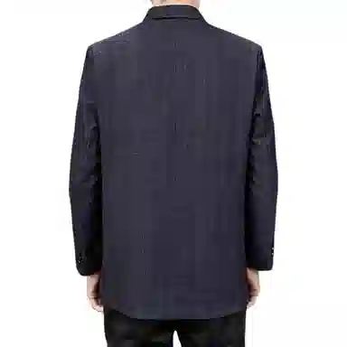 老爷车 男装春秋季格子拼色经典时尚奢华立体设计商务外套西装 男款