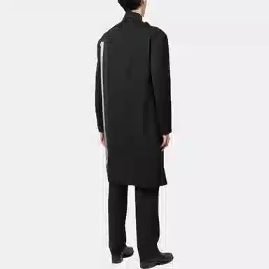 Yohji Yamamoto FW22 Asymmetric Long Jacket Black