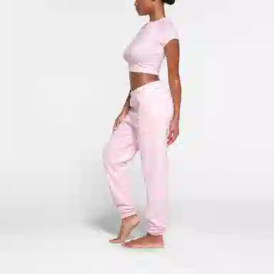 SKIMS NEW VINTAGE CROPPED RAGLAN T-SHIRT T CHERRY BLOSSOM