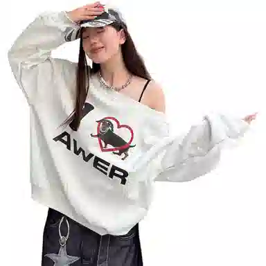 黛尔佳人 舒适时尚百搭长袖卫衣 女款