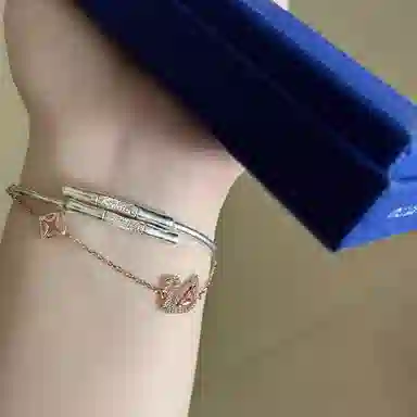 Swarovski Pink Swan Set