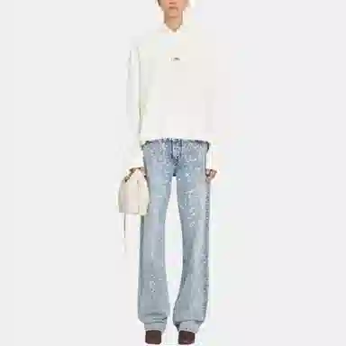 MM6 Maison Margiela FW25 Logo Kangaroo Pocket Hoodie