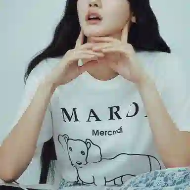 MARDI MERCREDI SS25 TSHIRT DDANJI CH.06_IVORY BLACK T