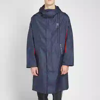 adidas x BED J.W. FORD Hooded Long Jacket Ink Blue