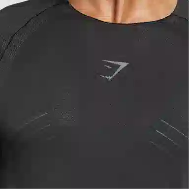 GYMSHARK Apex Seamless T-Shirt Black