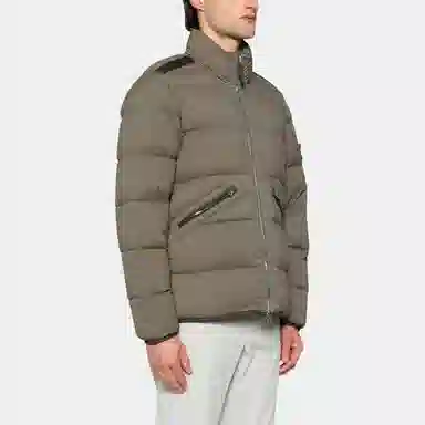 Stone Island FW24 Slim Zip Jacket Light Brown