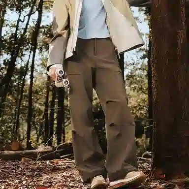 蕉下 简约纯色拉链休闲裤 女款