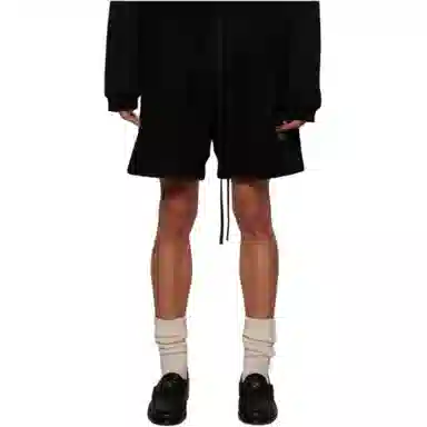 Fear of God Essentials Fleece Soccer Short Obsidian Black