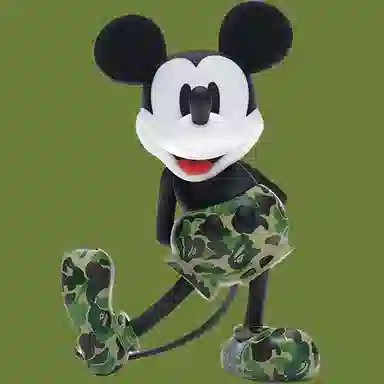 Medicom Toy x BAPE Mickey Mouse Green Camo