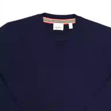 Burberry Striped Wool Sweater Slim Fit Navy
